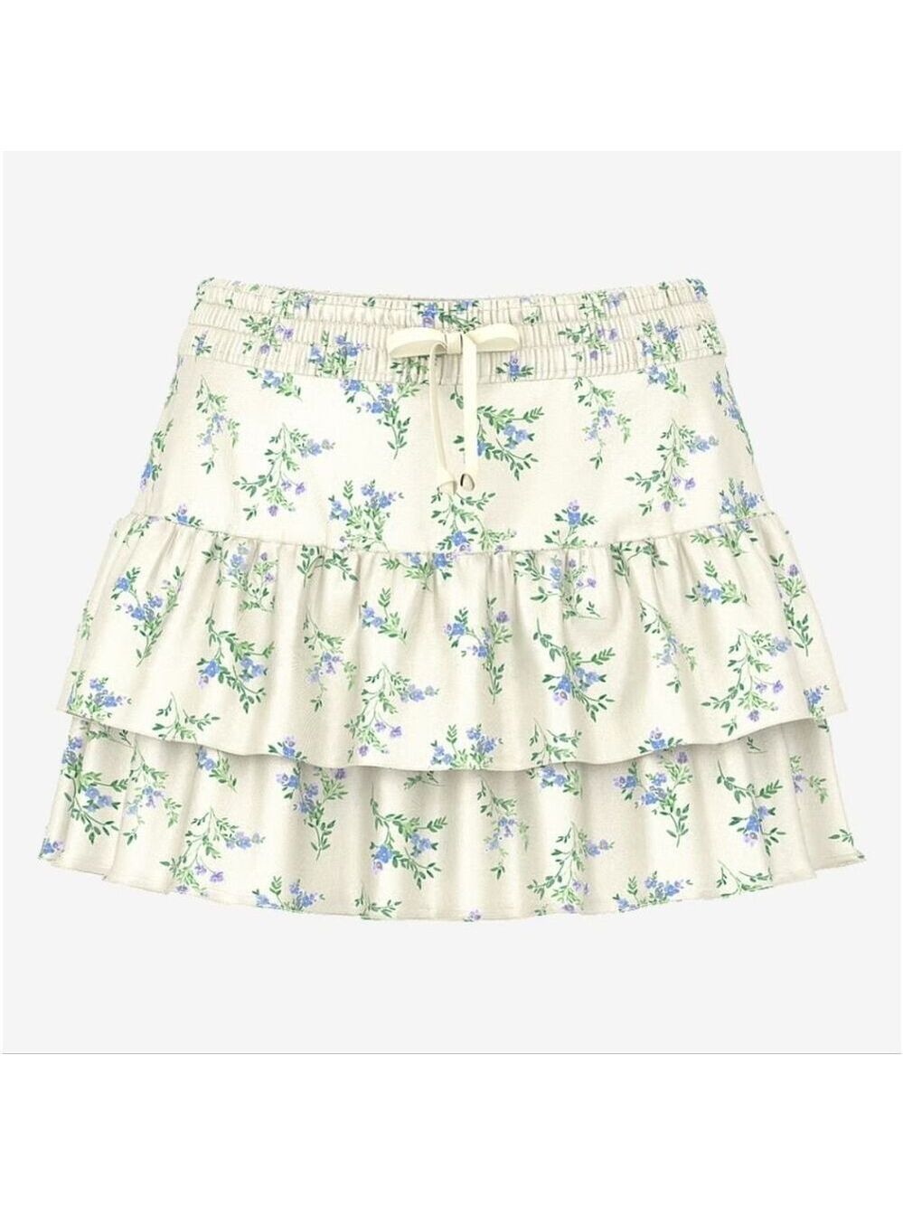 PINK Summer Fling Satin Ruffle Skirt Size XXL